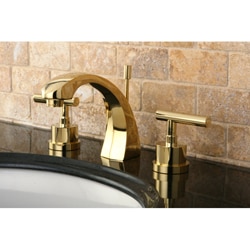 Concord Widespread Polished Brass Bathroom Faucet