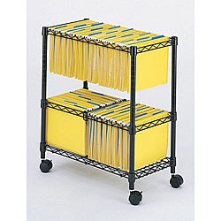 Safco Two-Tier Rolling File Cart