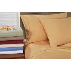 Superior 100-percent Premium Long-staple Combed Cotton 1000 Thread Count Striped Pillowcase Set