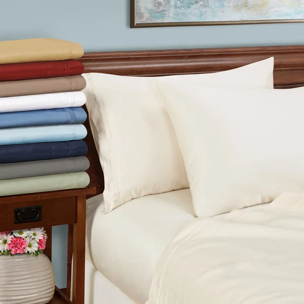 Superior Egyptian Cotton 1000 Thread Count Solid Pillowcase Set (Set of 2). Opens flyout.