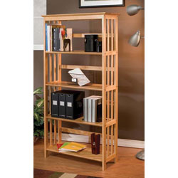 Mission-style Solid Wood Bookcase