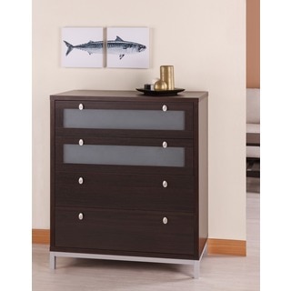 Furniture of America Modern 4-drawer Wood/ Metal Chest