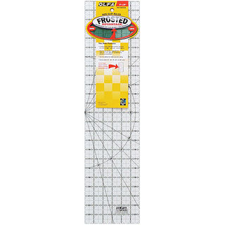 OLFA The Essential Frosted Acrylic Sewing and Crafts Nonslip Ruler