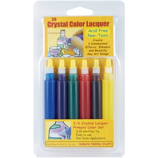 Sakura 3D Crystal Lacquer Pens (Pack of 6)