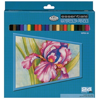 Royal & Langnickel Essentials Premium Watercolor Pencils (Set of 24)