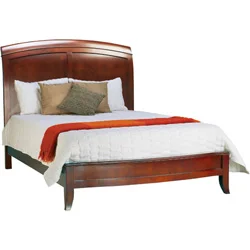 Split Panel California King-size Wooden Sleigh Bed