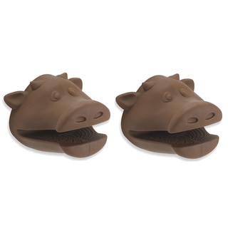 Kitchen Kritters Silicone Cow Pot Holder (Set of 2)