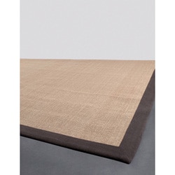 Artist's Loom Hand-woven Contemporary Border Natural Eco-friendly Sisal Rug (5'x8')