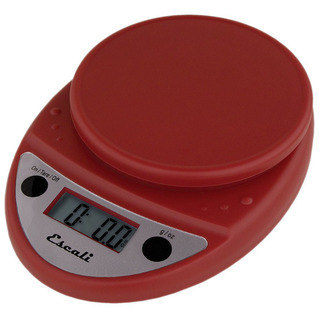 Escali P115WR Primo Digital Kitchen Scale 11Lb/5Kg, Warm Red