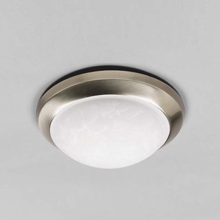 Round 14-inch Brushed Nickel Ceiling Fixture