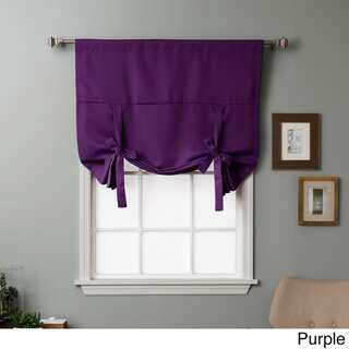 Aurora Home Solid Insulated 63-inch Blackout Tie Up Shade