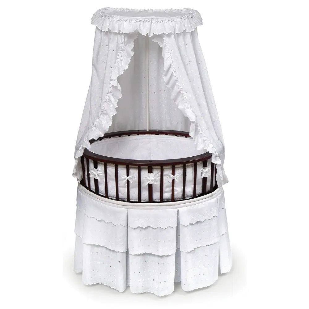 Elite Oval Baby Bassinet with Canopy