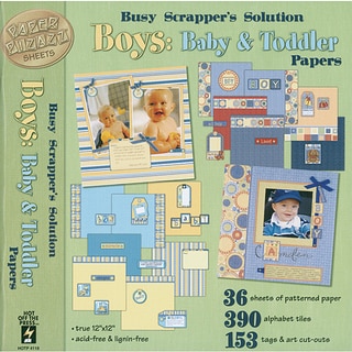 Hot Off The Press Boys: Baby/ Toddler Paper and Accent Kit