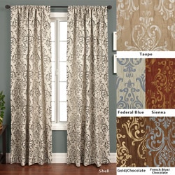 Softline Roman Crinkle Jacquard 120-inch Curtain Panel
