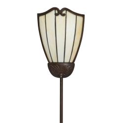 Tiffany-style Pin-up Plug-in Bronze Corner Lamp Shade