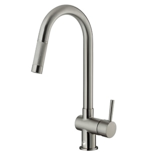 VIGO Stainless Steel Pull-Out Kitchen Faucet
