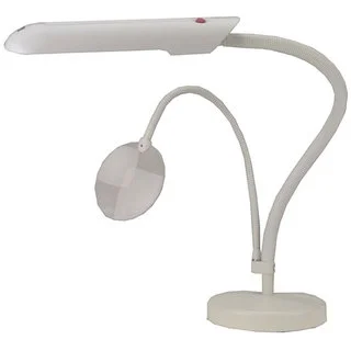 Daylight White Tabletop Craft Lamp with Angle-flexible Arms on a Table Base