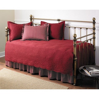 Trellis Scarlet 5-piece Day Bed Set