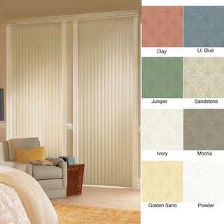 Vertical Blinds - Havana 3 1/2" Textured Vinyl (94 Inches Wide x 5 Custom Lengths) with Valance