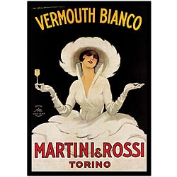 Marcello Dudovich 'Martini & Rossi' Canvas Art