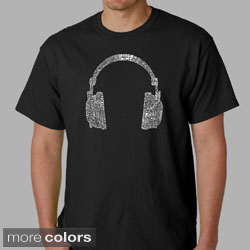 Los Angeles Pop Art Men's Headphones Short-Sleeve T-Shirt