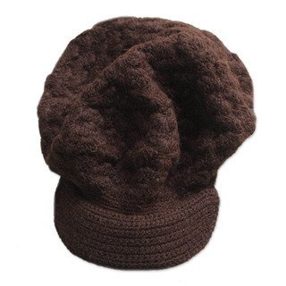 Wool 'Chocolate Cap' Alpaca Hat (Peru)