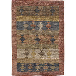Artist's Loom Hand-tufted Contemporary Solid Natural Eco-friendly Jute Rug (7'9 Round)