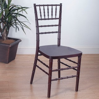 Stackable Fruitwood Ballroom Chairs (Set of 2)