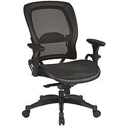 Office Star Breathable Mesh Seat and Back Managers Chair