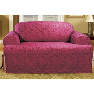 Sure Fit Scroll T-cushion Loveseat Slipcover