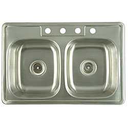 Stainless Steel Double-bowl Kitchen Sink