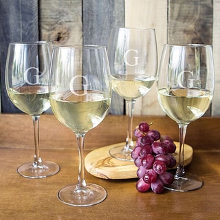 Personalized White Wine Glasses (Set of 4)