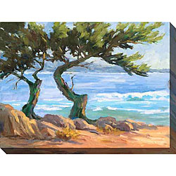 Gallery Direct Karen Wilkerson 'Wind-blown Cypress I' Oversized Canvas Art
