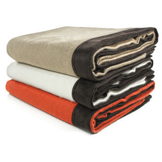 Cashmere Showroom Rayon from Bamboo Driving Blanket with Suede Edging