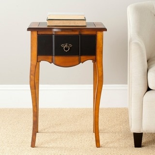 Safavieh Sologna Black and Cherry Brown Side Table