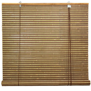 Handmade Burnt Bamboo 72-inch Roll-up Window Shade (China)