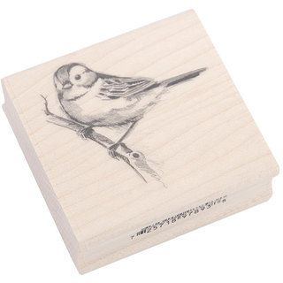 Inkadinkado Rubber/ Wood Sparrow Stamp
