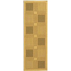 Safavieh Indoor/ Outdoor Lakeview Natural/ Olive Runner (2'4 x 6'7)