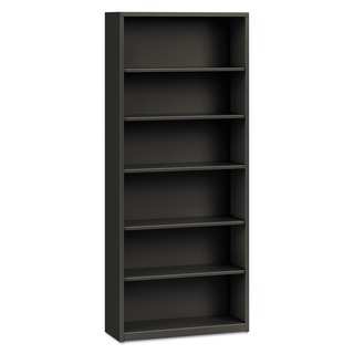 HON 6-shelf Charcoal Metal Bookcase