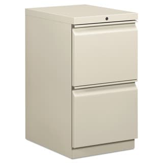 HON Efficiencies Light Grey 2-drawer Pedestal File Cabinet