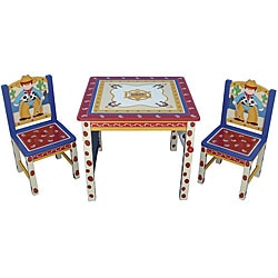 Cowboy Kids' Three-piece Table and Chair Set