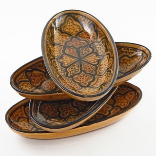 Set of 4 Small Oval 9-inch Platters (Tunisia)