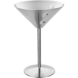 Stainless Steel Dimpled Martini Cocktail Glass