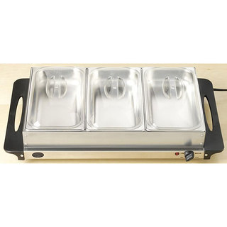 Nostalgia Electrics BCD-992 3-section Steel Warming Tray