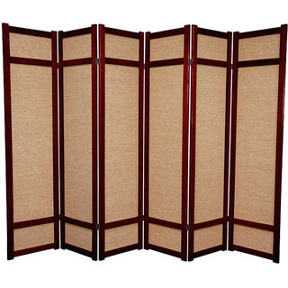 Handmade Six-foot Woven Jute Six-panel Decorative Room Divider (China)