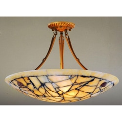 Alabaster Stone Five-Light 60-Watt Ceiling Lamp