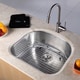 KRAUS 23 Inch Undermount Single Bowl Stainless Steel Kitchen Sink with NoiseDefend Soundproofing