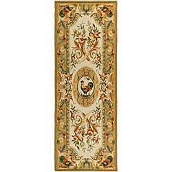 Safavieh Hand-hooked Rooster Taupe Wool Runner (3' x 6')