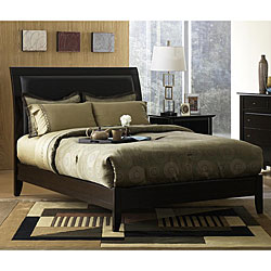 Padded Synthetic Leather California King-size Sleigh Bed