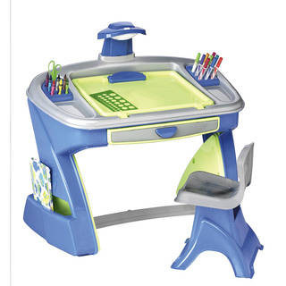 American Plastic Toys Stylish Desk Easel Play Set with Storage Area